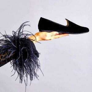 COPY - New-Birdies “The Heron” Black Velvet